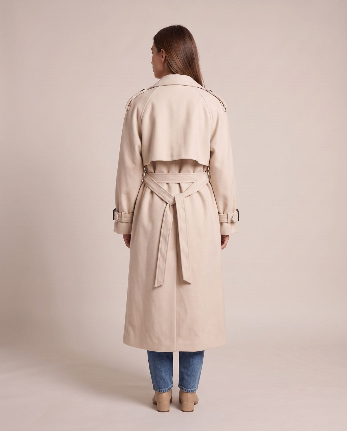 Cappotto trench lungo con patta LONDRA - Follie by Alice