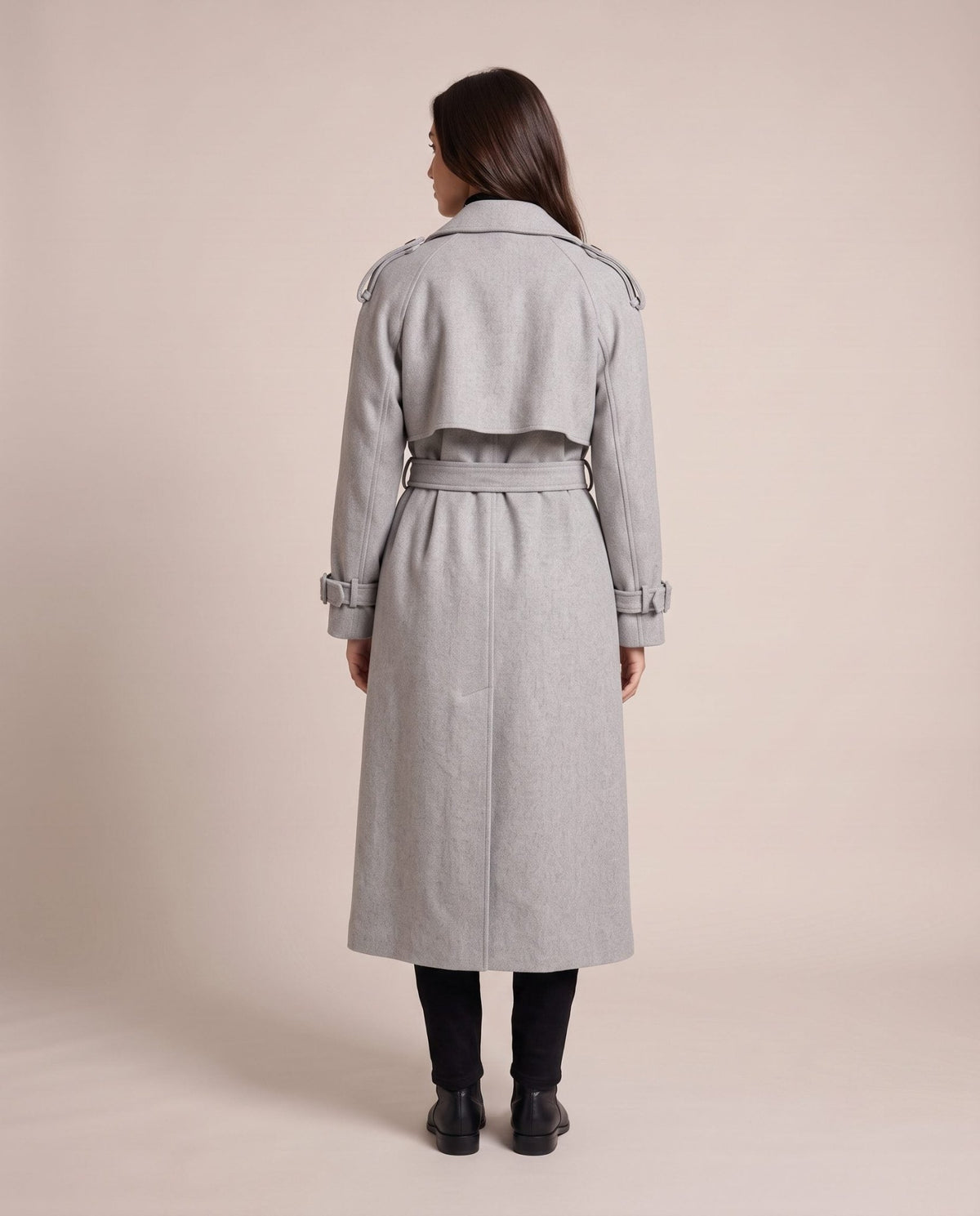 Cappotto trench lungo con patta LONDRA - Follie by Alice