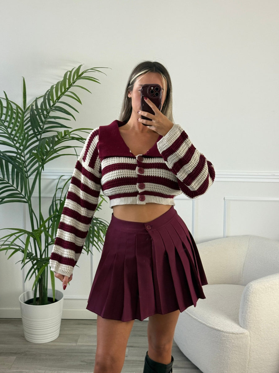 Cardigan righe