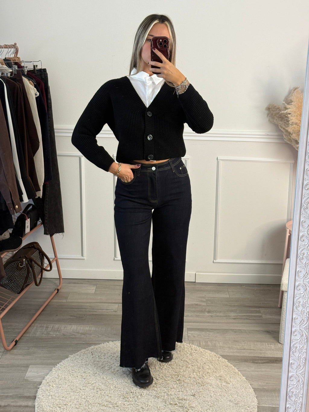 Cardigan in maglia con bottoncini - Follie by Alice