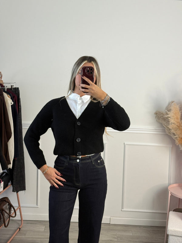 Cardigan in maglia con bottoncini - Follie by Alice