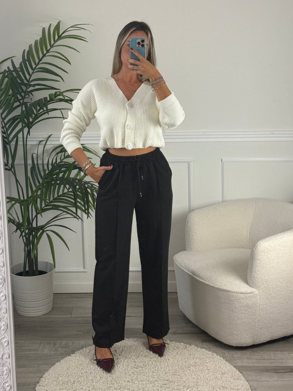 Cardigan in maglia con bottoncini - Follie by Alice