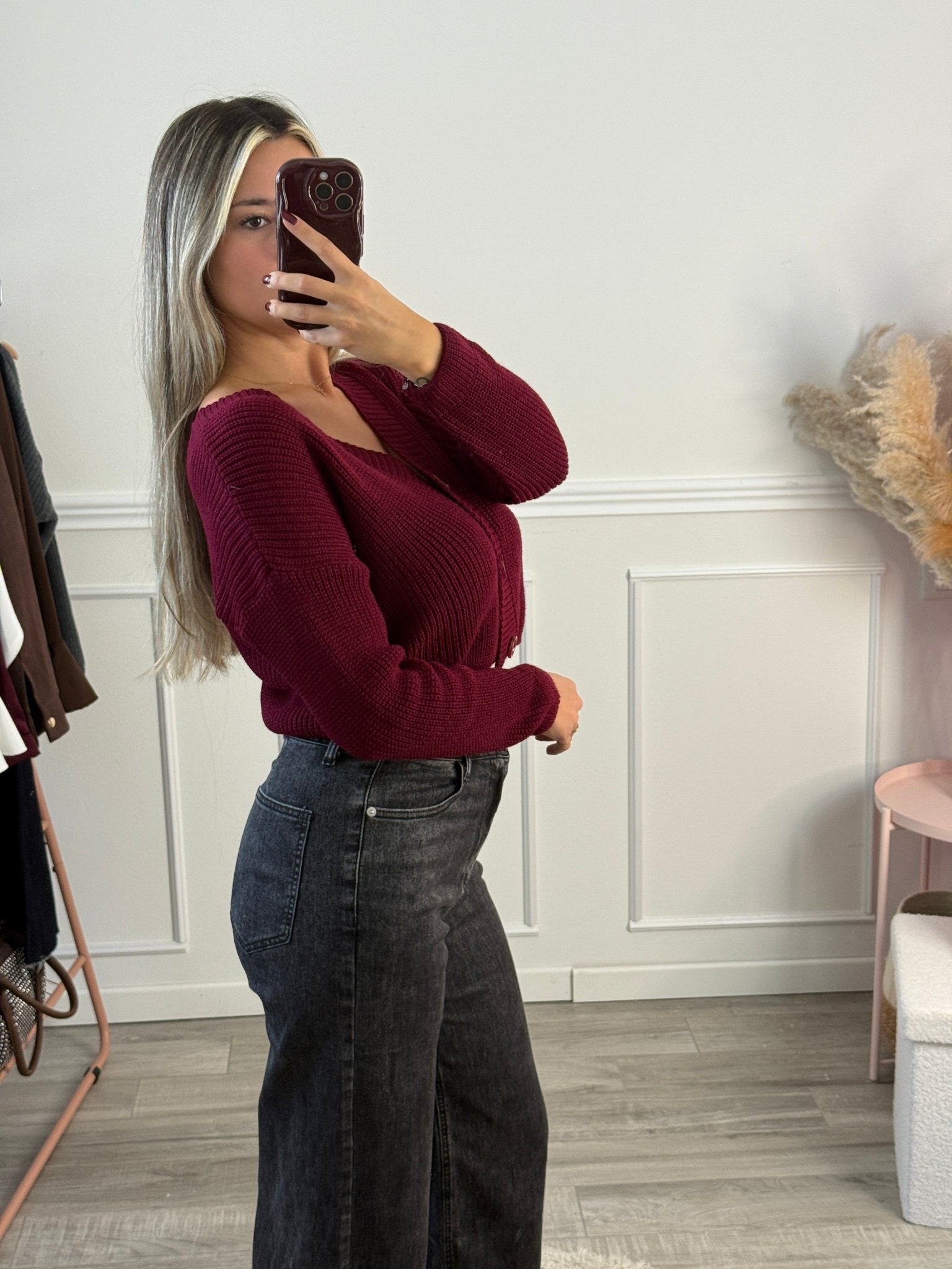 Cardigan in maglia con bottoncini - Follie by Alice