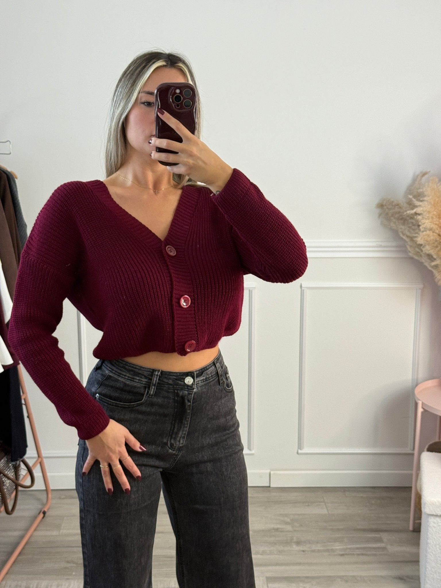 Cardigan in maglia con bottoncini - Follie by Alice