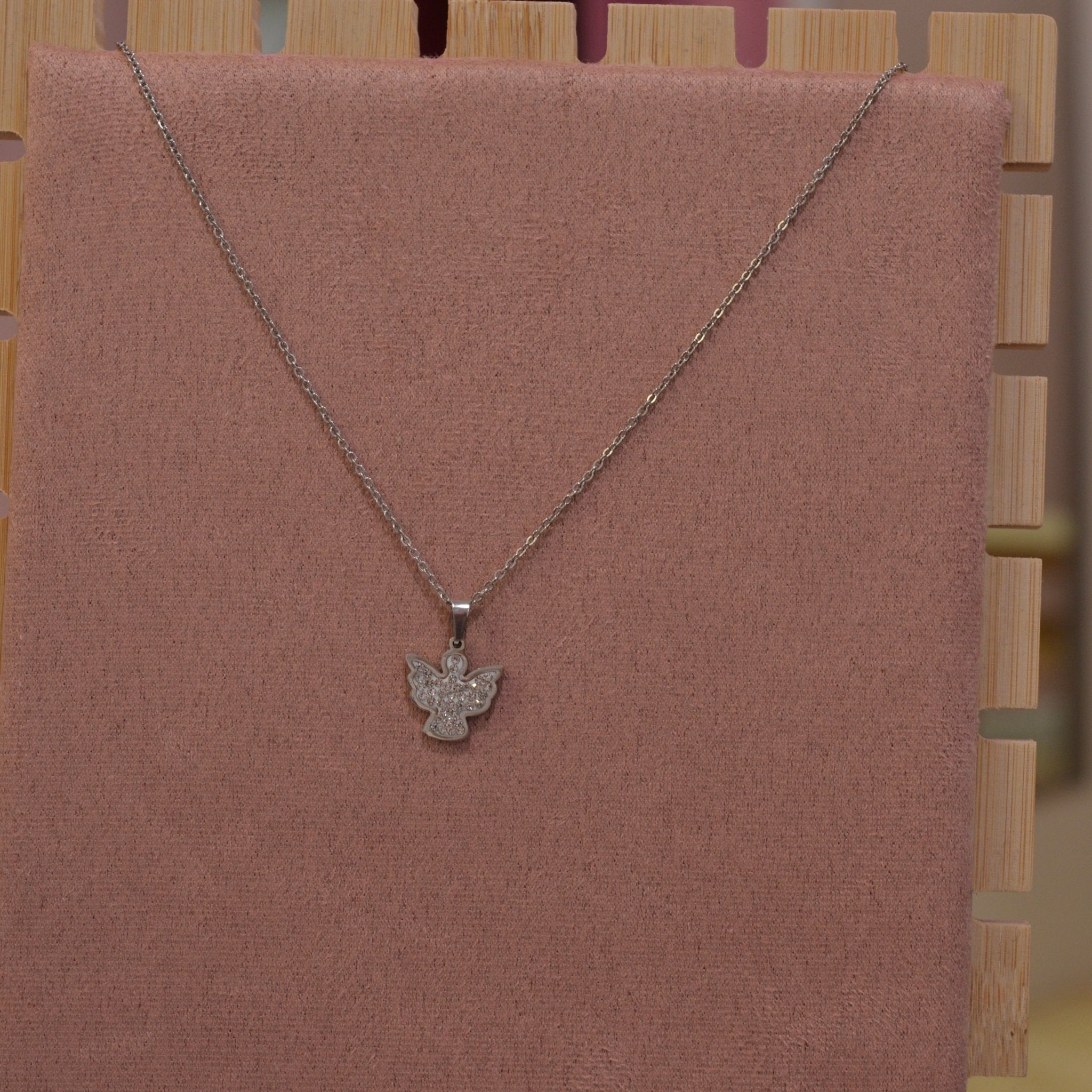 Collana Angeli argento con strass - Follie by Alice