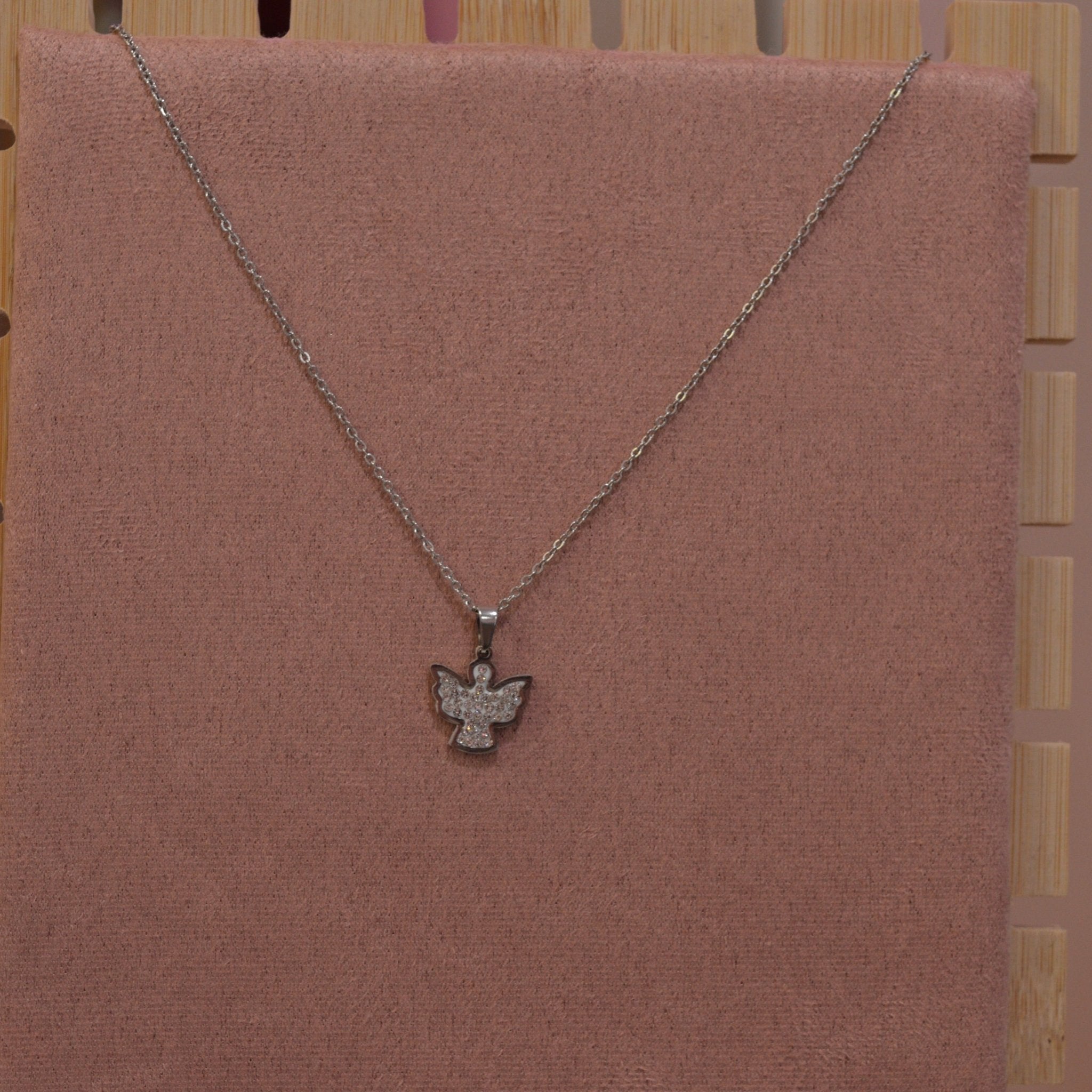 Collana Angeli argento con strass - Follie by Alice