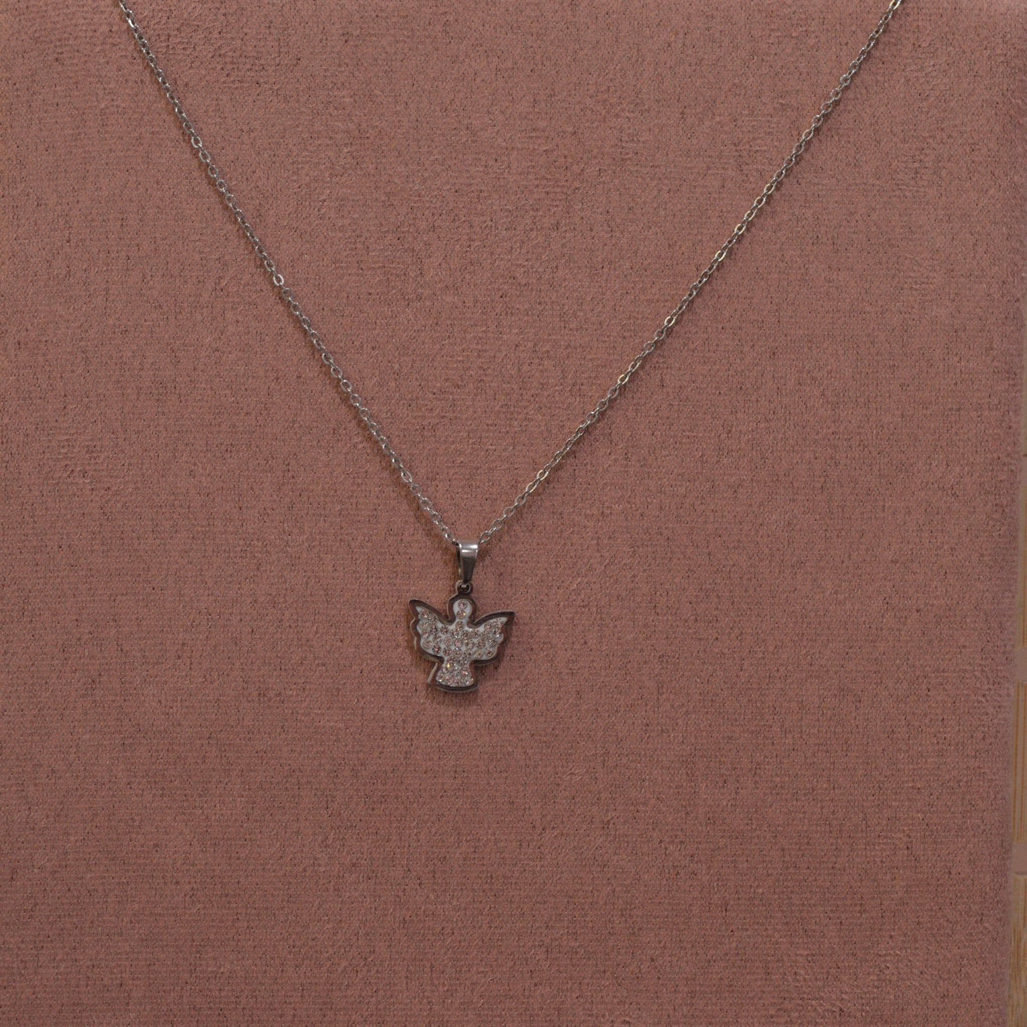 Collana Angeli argento con strass - Follie by Alice