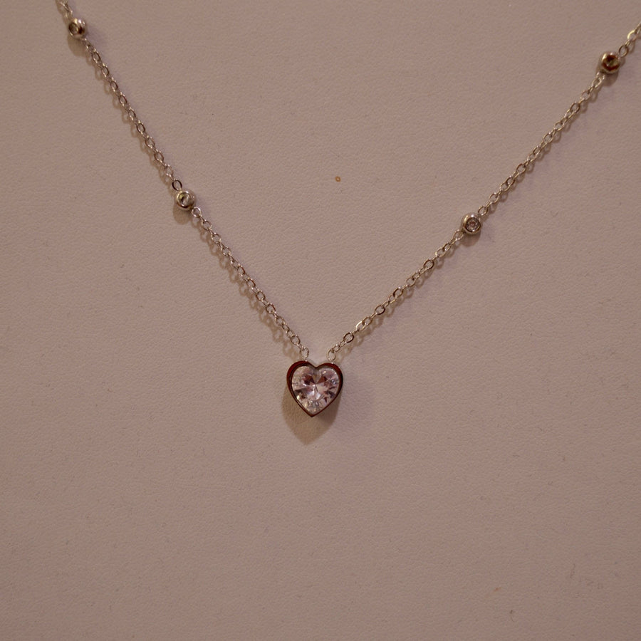 Collana argento con cuore gioiello – alternate