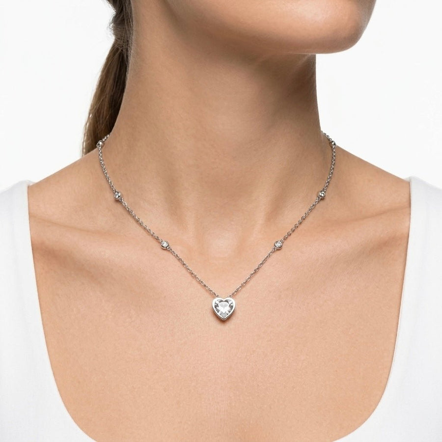 Collana argento con cuore gioiello