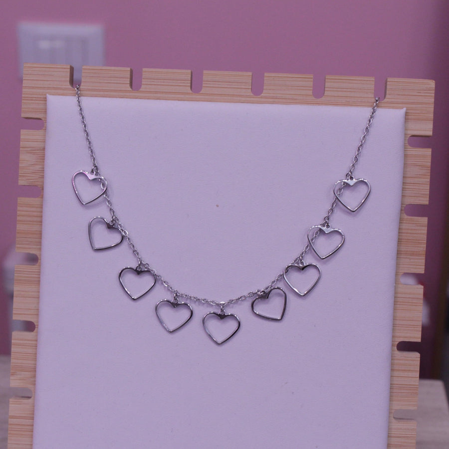 Collana argento con cuori – alternate