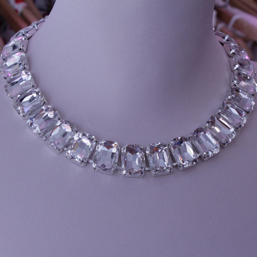 Collana argento con maxi brillanti – alternate