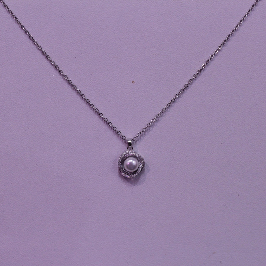 Collana argento con perla bianca – alternate