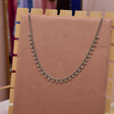 Collana argento con perline gioiello pendenti