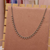 Collana argento con perline gioiello pendenti