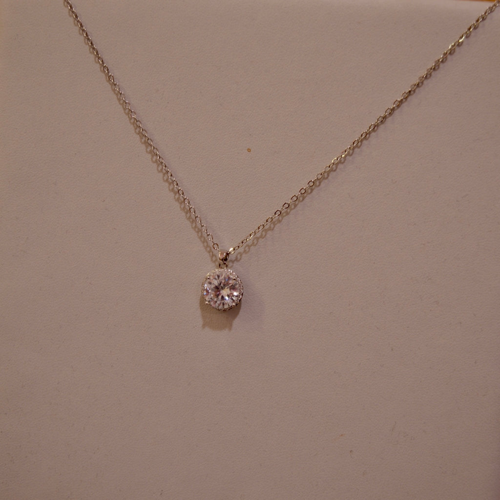 Collana argento con punto luce gioiello - Follie by Alice