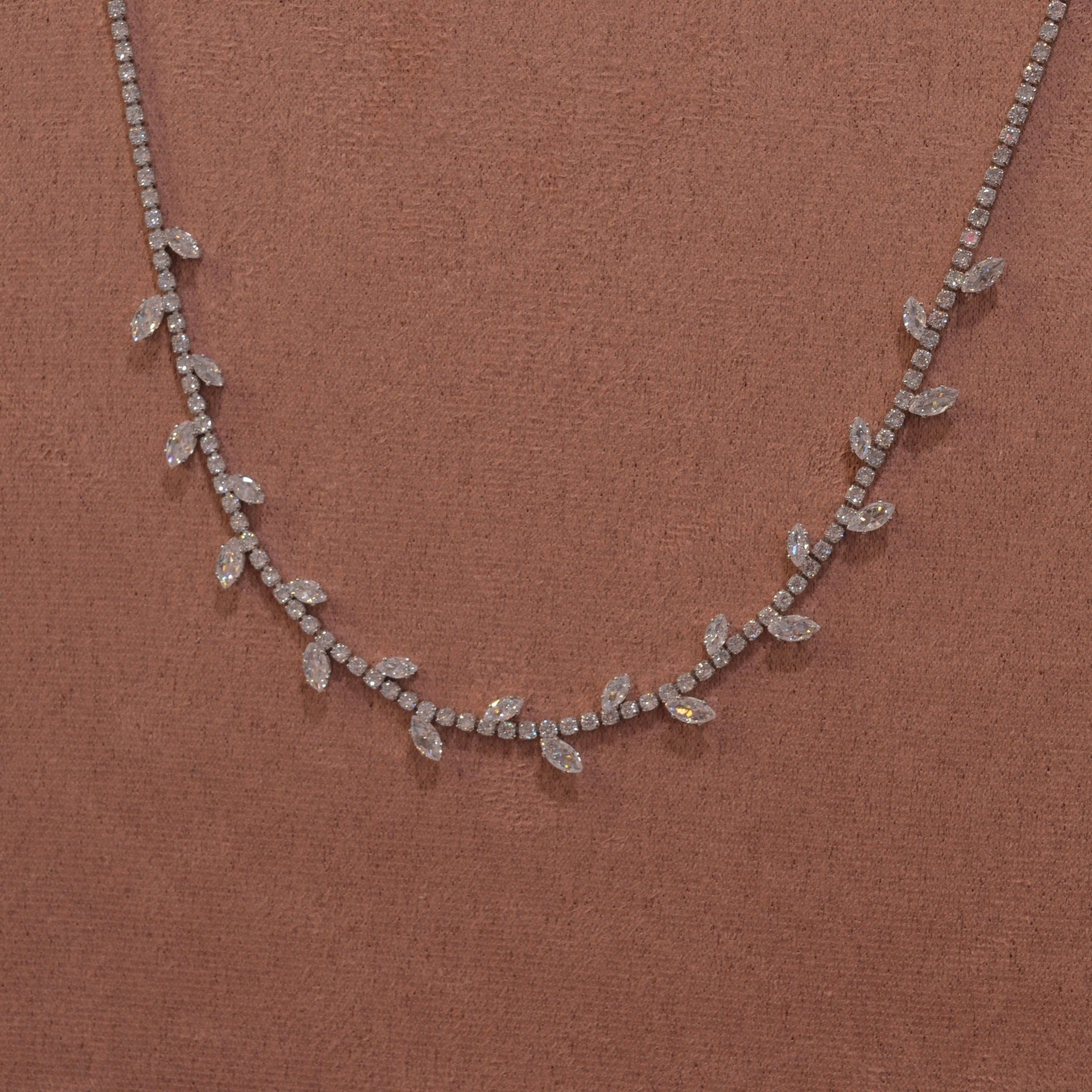 Collana argento tennis con strass a goccia - Follie by Alice Immagine secondaria del prodotto