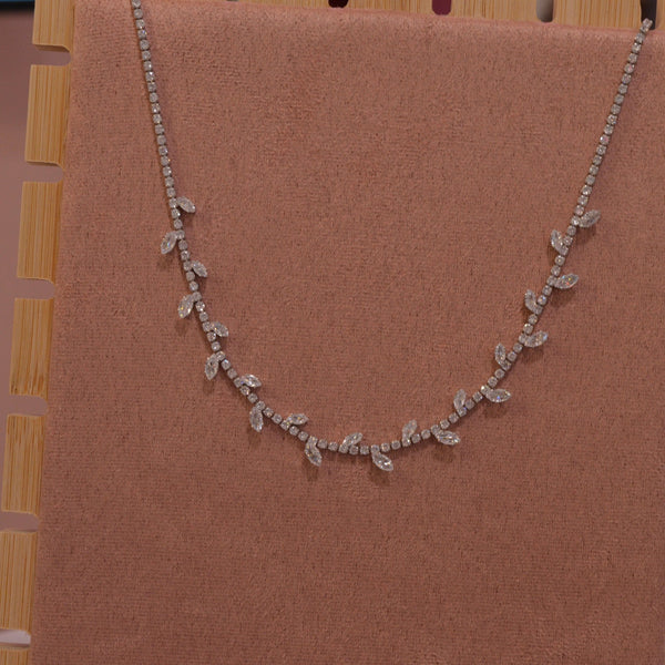 Collana argento tennis con strass a goccia - Follie by Alice