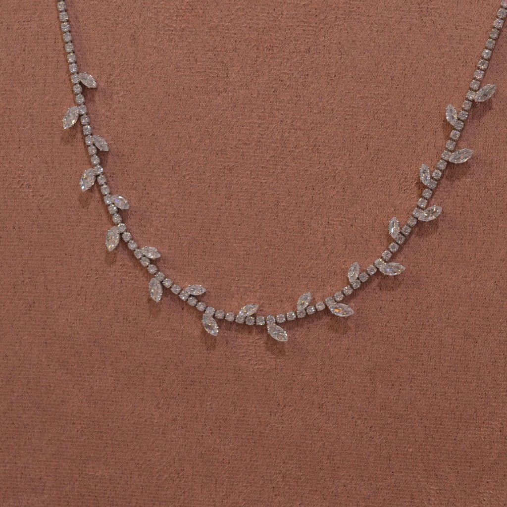 Collana argento tennis con strass a goccia - Follie by Alice