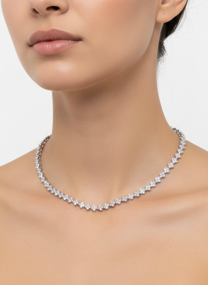 Collana argento tennis con strass brillanti - Follie by Alice
