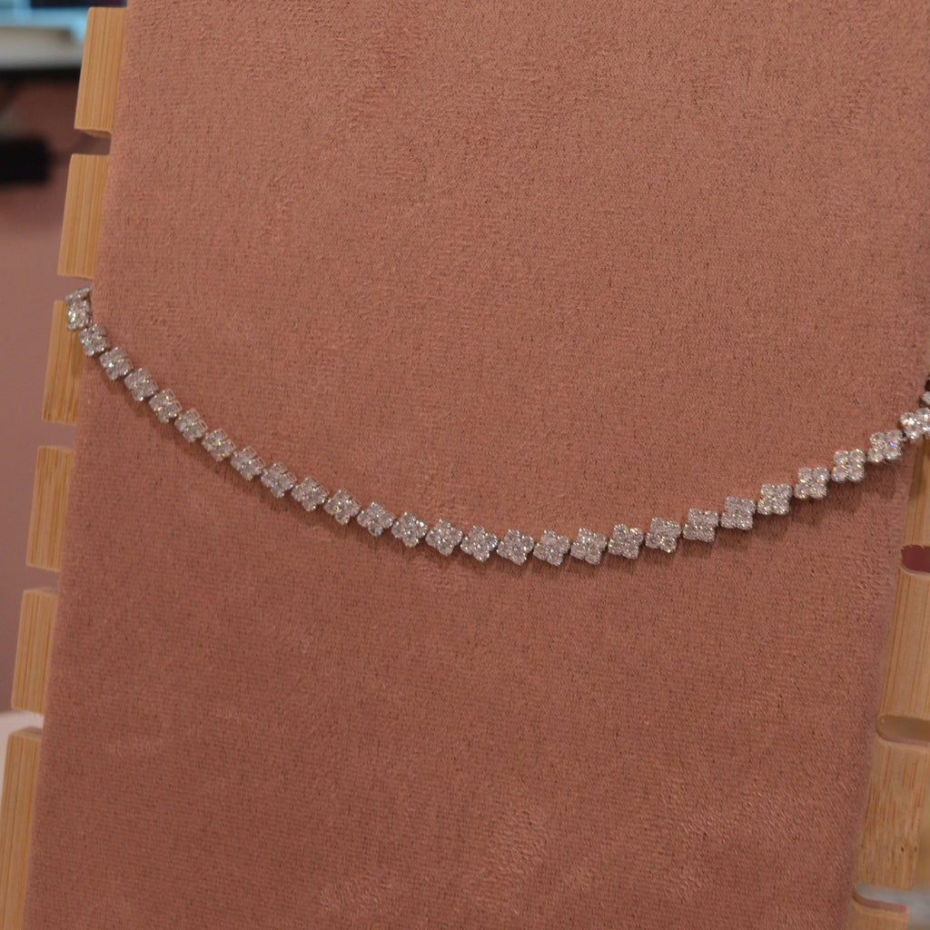 Collana argento tennis con strass brillanti - Follie by Alice