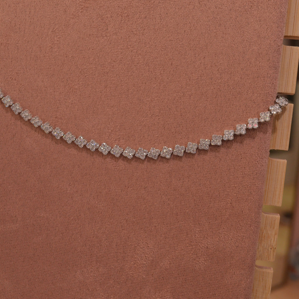 Collana argento tennis con strass brillanti - Follie by Alice