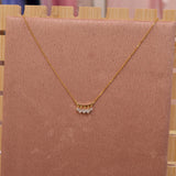 Collana oro con perline brillanti
