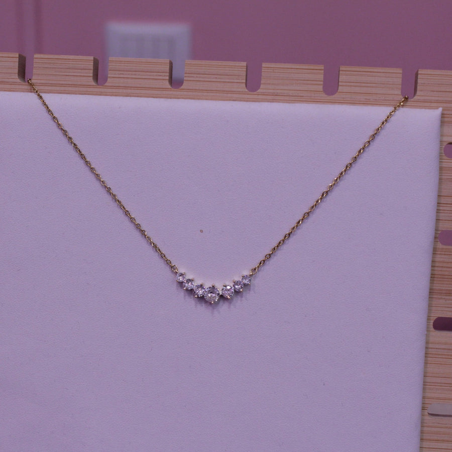Collana oro con perline brillanti – alternate