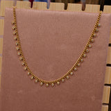 Collana oro con perline gioiello pendenti