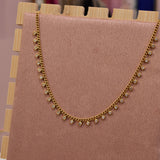 Collana oro con perline gioiello pendenti
