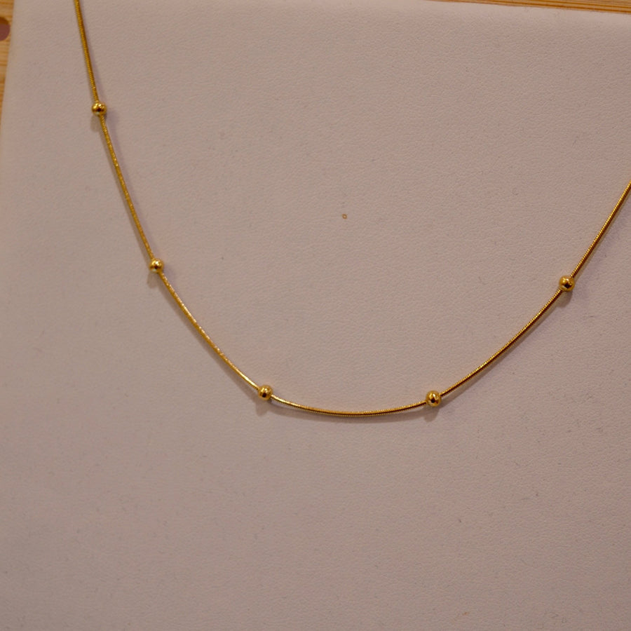 Collana oro con sfere – alternate