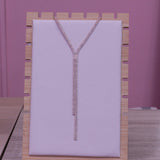 Collana oro pendente di strass