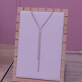 Collana oro pendente di strass