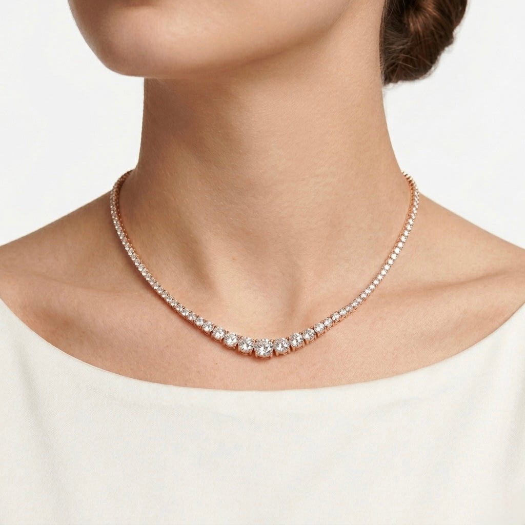 Collana tennis oro con brillanti - Follie by Alice