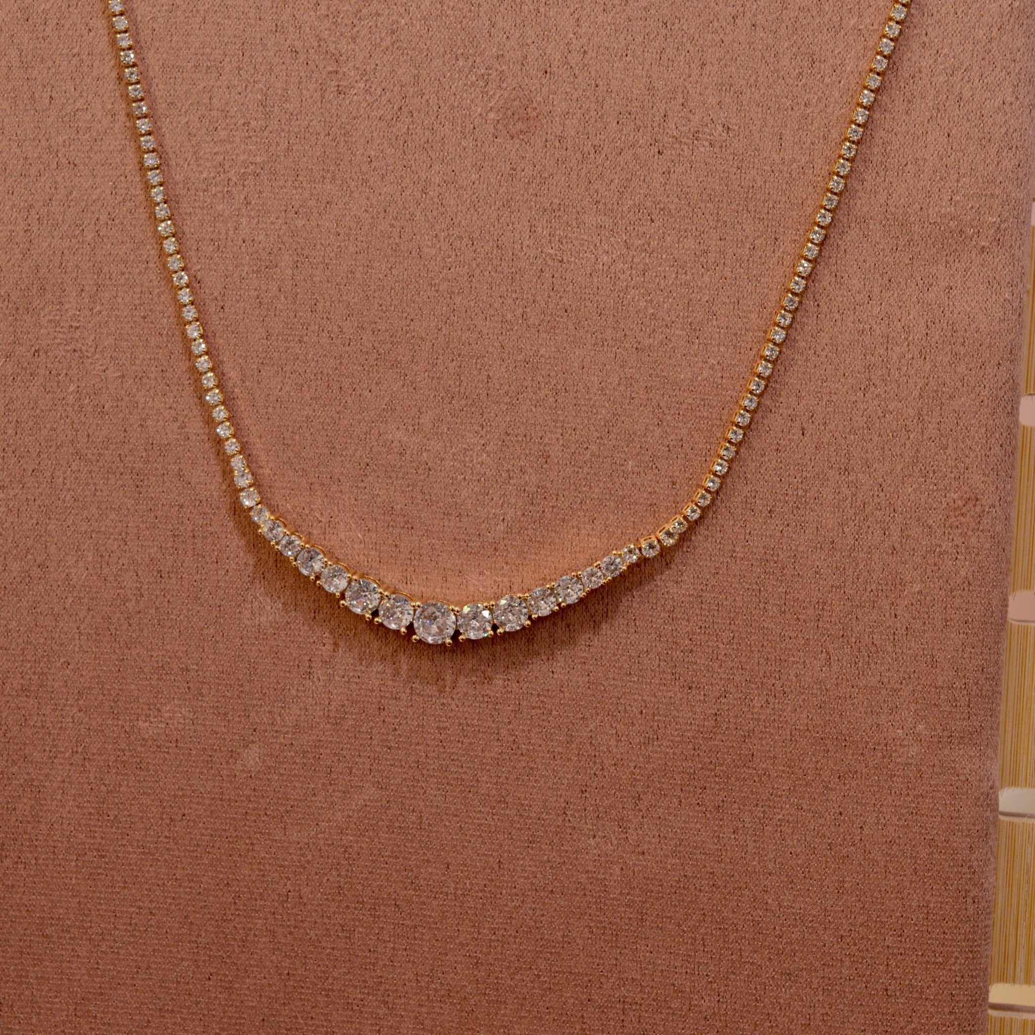 Collana tennis oro con brillanti - Follie by Alice