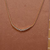Collana tennis oro con brillanti