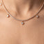 Collana tennis oro con cuori gioiello pendenti - Follie by Alice