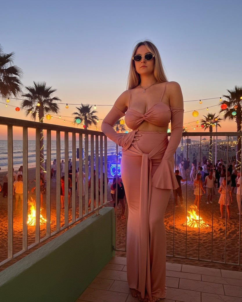 Coordinato in raso SAINT TROPEZ