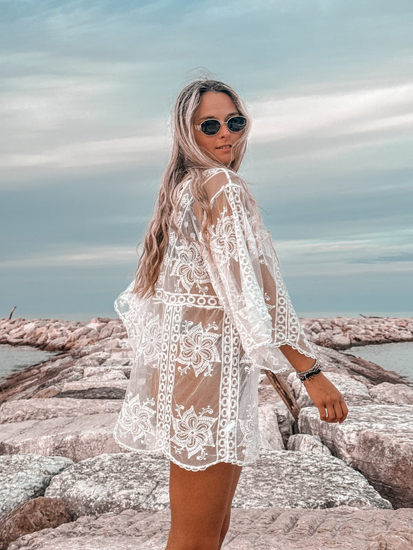 Copricostume con maniche a campana BOHO BREEZE - Follie by Alice