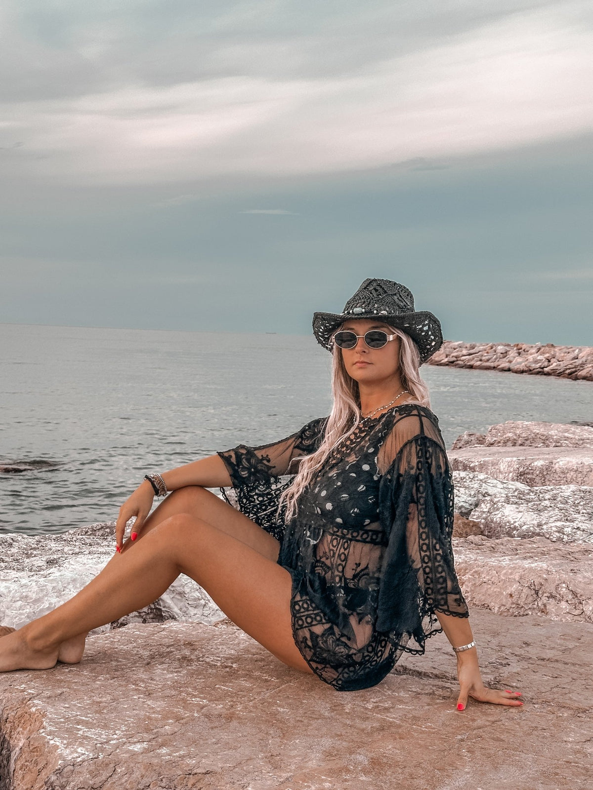 Copricostume con maniche a campana BOHO BREEZE - Follie by Alice