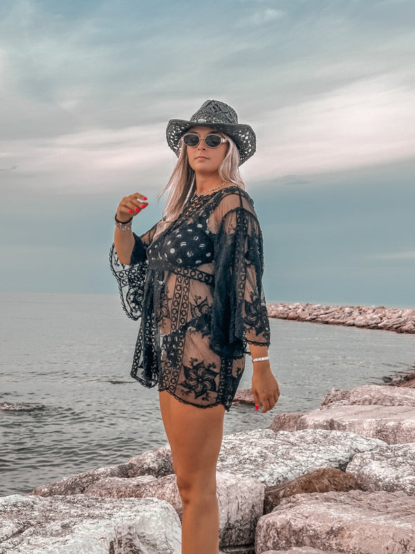 Copricostume con maniche a campana BOHO BREEZE - Follie by Alice