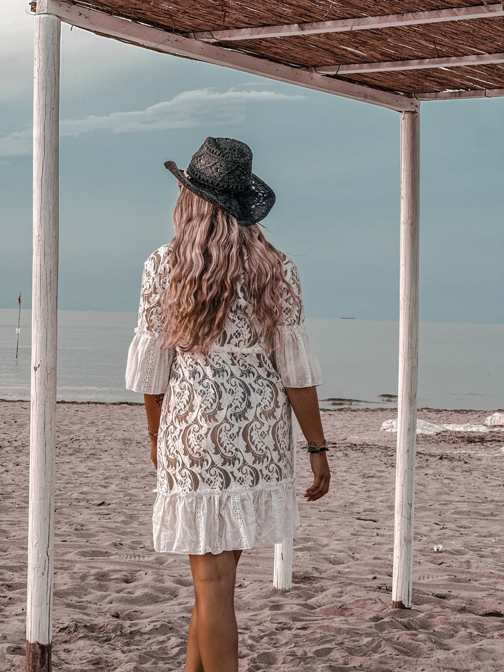 Uncinetto Vestiti Copricostumi Mare Copricostume Con Ricami All