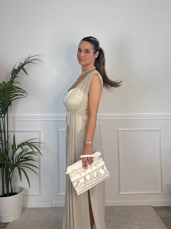 Copricostume in georgette con spacchi DUNA - Follie by Alice