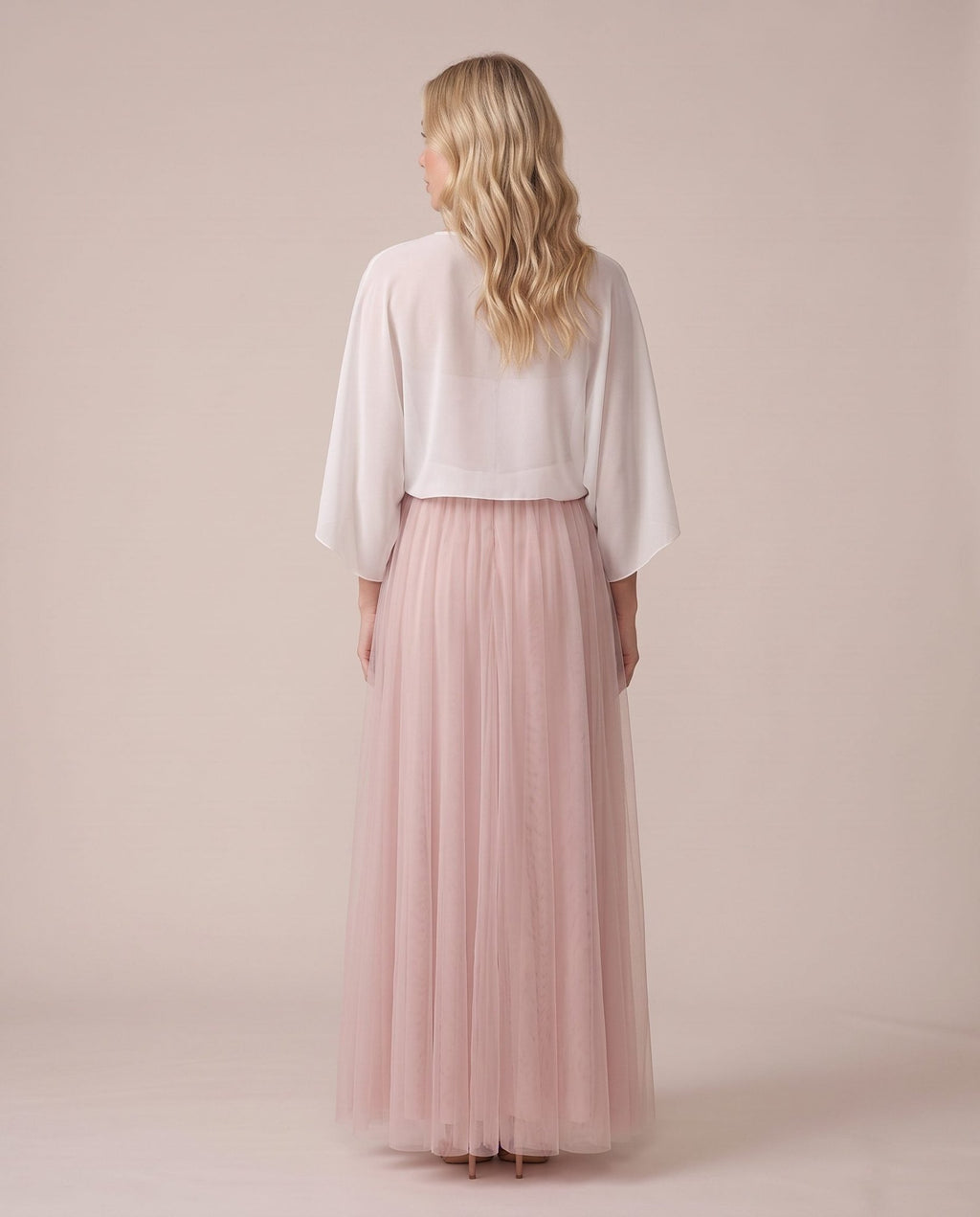 Coprispalle corto in chiffon velato con maniche a kimono BREZZA - Follie by Alice