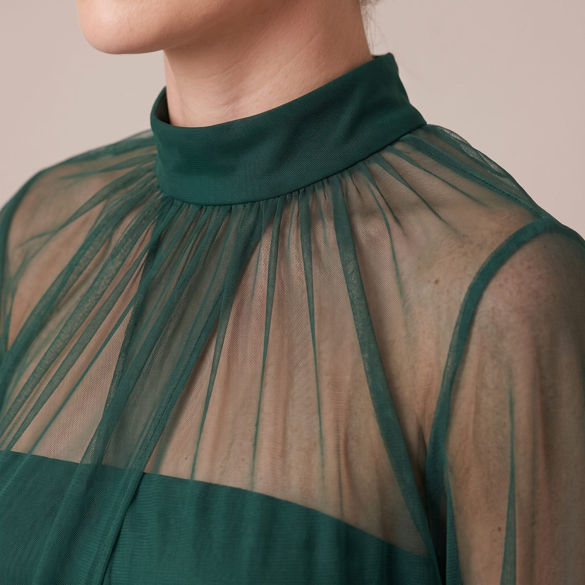 Coprispalle in tulle con maniche a palloncino ETERE - Follie by Alice