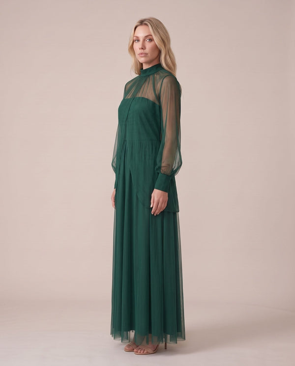 Coprispalle in tulle con maniche a palloncino ETERE - Follie by Alice