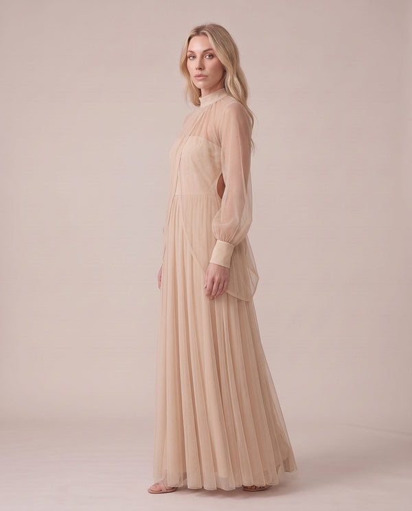 Coprispalle in tulle con maniche a palloncino ETERE - Follie by Alice