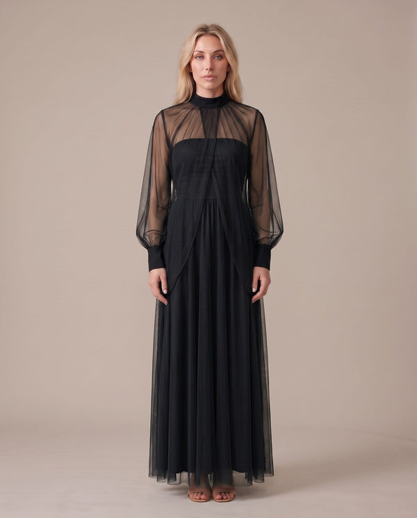 Coprispalle in tulle con maniche a palloncino ETERE - Follie by Alice