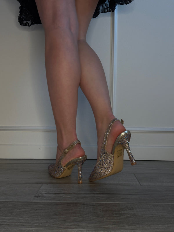 Décolleté slingback con strass HAVEN - Follie by Alice