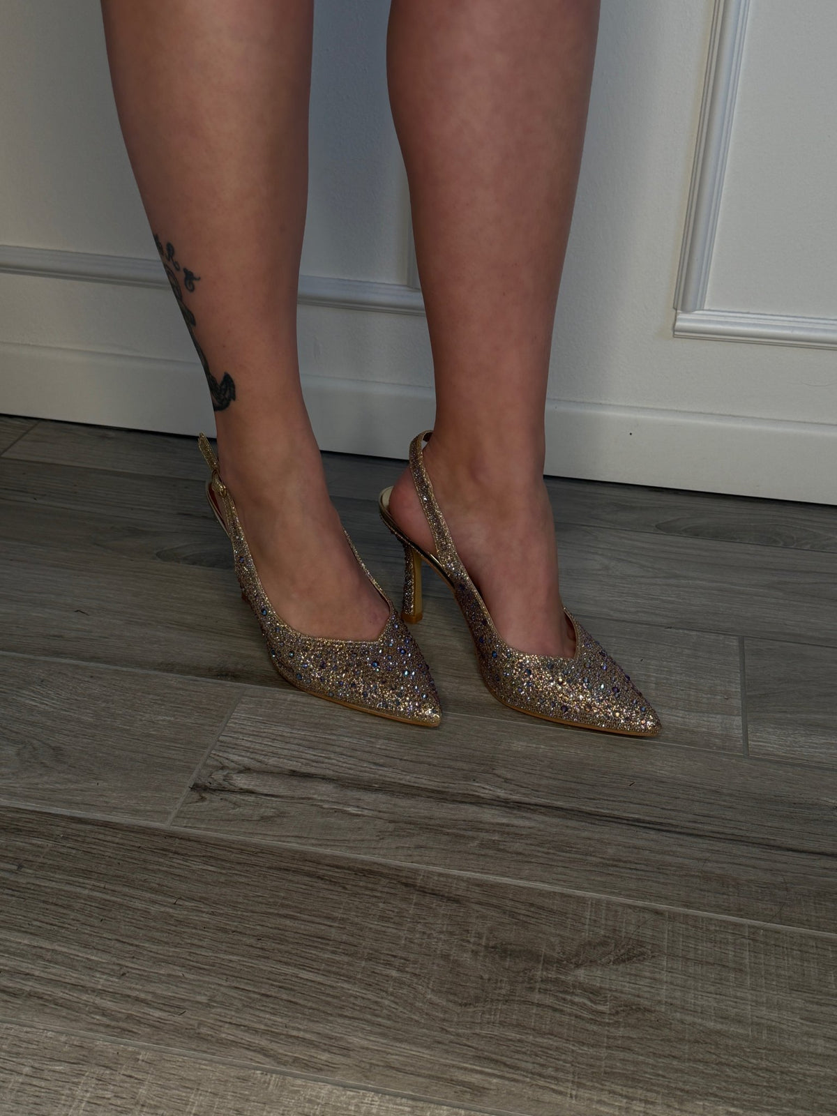 Décolleté slingback con strass HAVEN - Follie by Alice