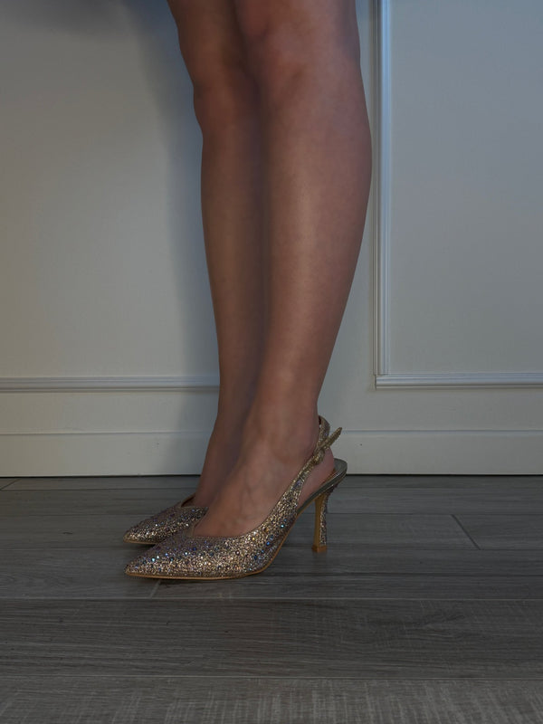 Décolleté slingback con strass HAVEN - Follie by Alice